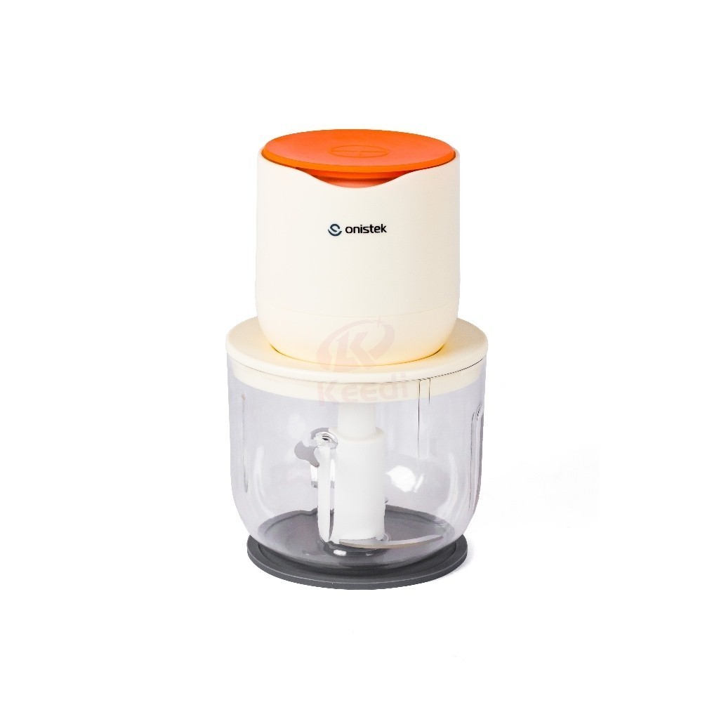 Mini Processador Alimentos Elétrico Recarregável Usb Onistek Cor Bege 110V/220V