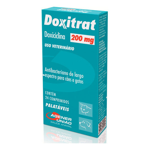 Doxitart 200mg Para Cães E Gatos 24 Comp em Oferta na Shopee