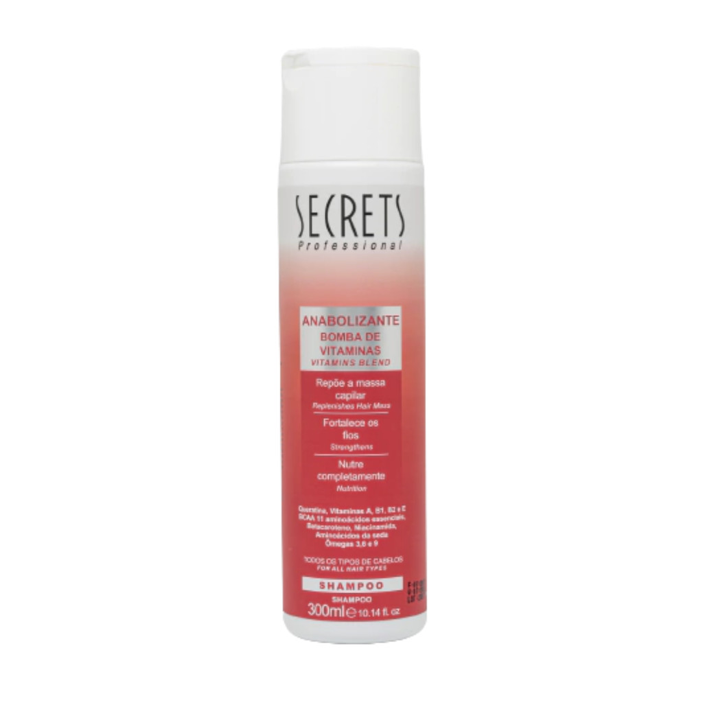 Shampoo 300ml Anabolizante Capilar - Secrets Professional