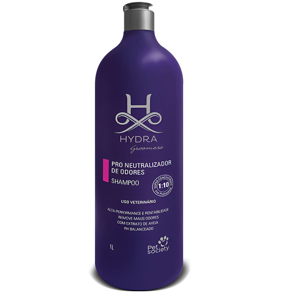 Shampoo Pro Neutralizador De Odores Hydra 1L Cão/Gato - Pets