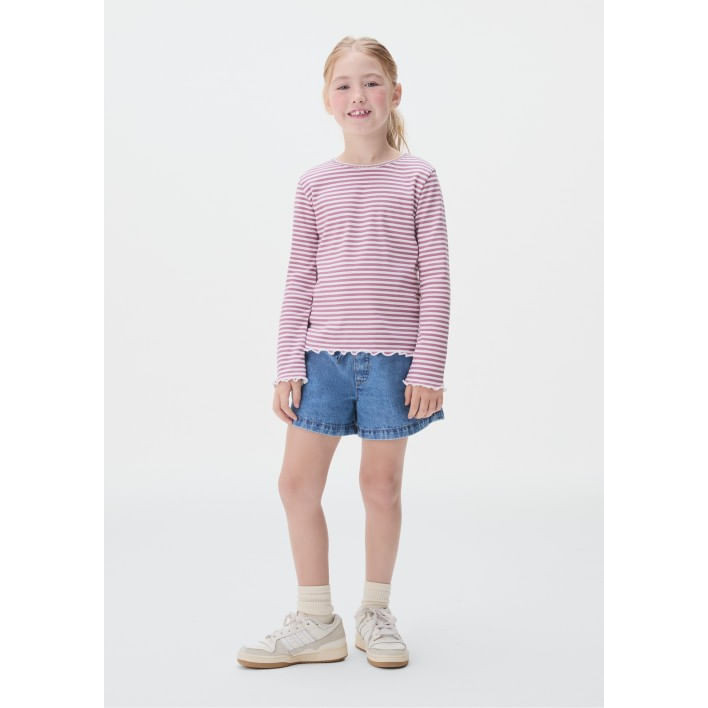 Shorts Jeans Infantil Menina Com Cordão Hering Kids em Oferta na Shopee