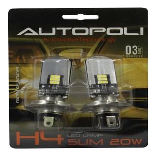 Par Lampadas Led H4 Slim 6.500k 12v 24v Luz Branca Al583 em Oferta na Shopee