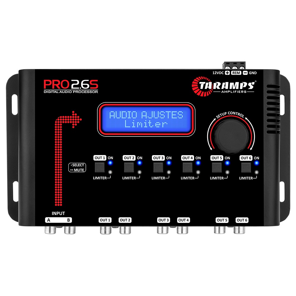 Processador Taramps Pro 2.6s Áudio 6 Saídas Digital Crossover em Oferta na Shopee