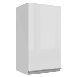 Armário de Cozinha Aéreo 100% MDF 35 cm 1 Porta Branco Brilho Acordes Madesa