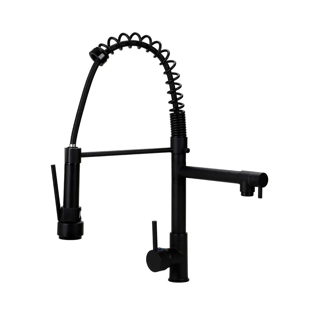 Torneira para cozinha Gourmet Misturador Monocomando Munim Pingoo - Preto em Oferta na Shopee