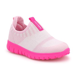 Tênis Infantil Novopé Rosa Super Flexível Meninas Calce Fácil
