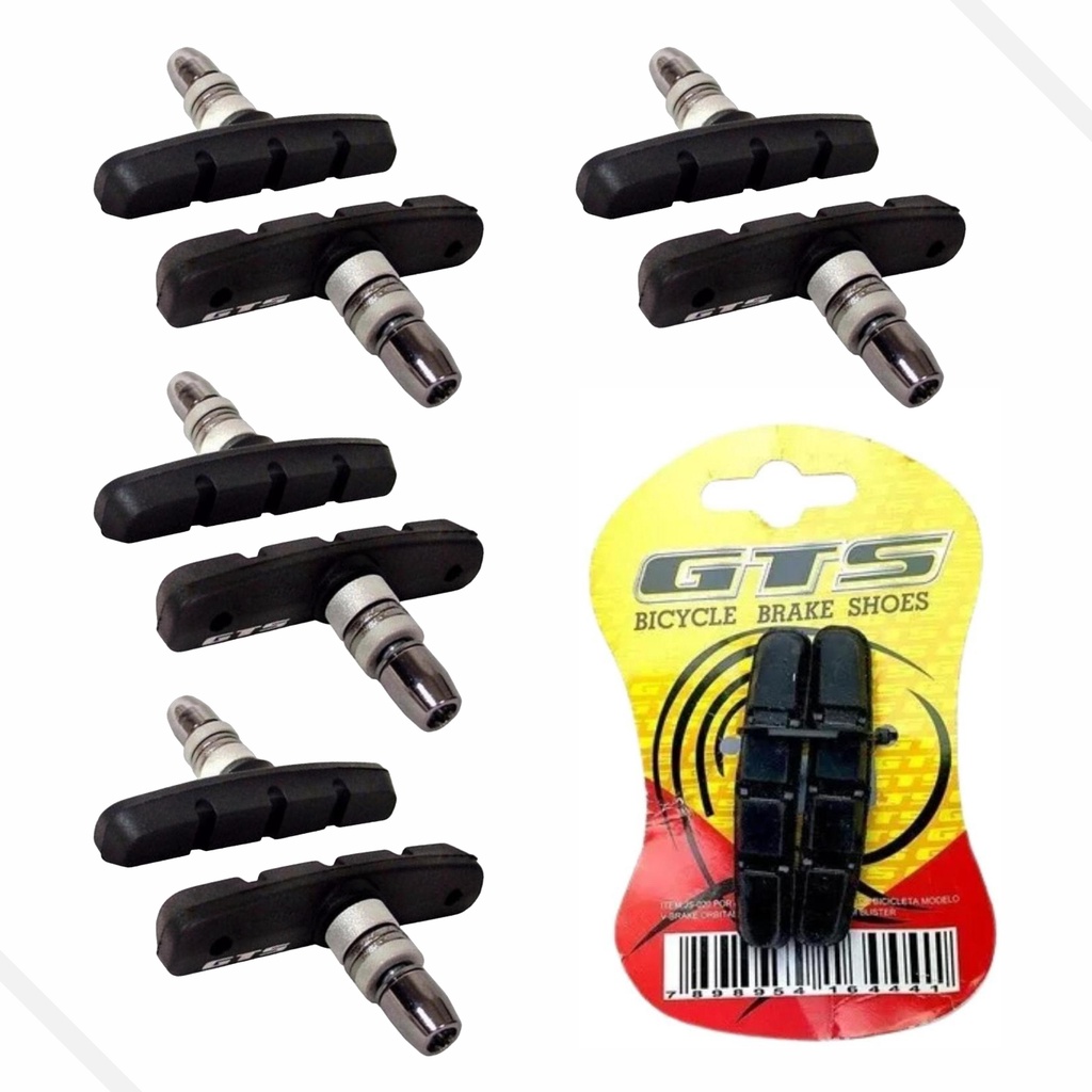4 Pares Sapata Pastilha Freio Orbital 70mm Bike V-brake Gts em Oferta na Shopee