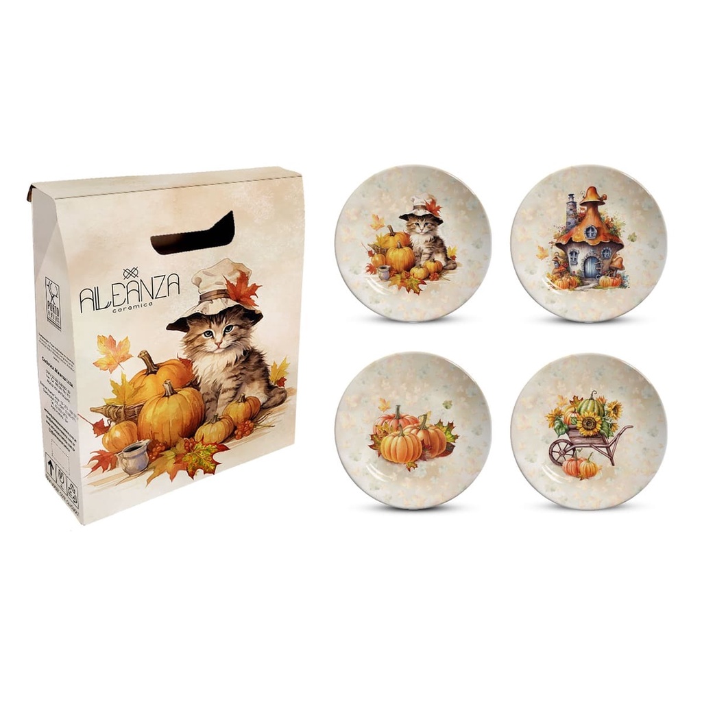 Kit Colecionável 4 pçs Thanksgiving Halloween Alleanza