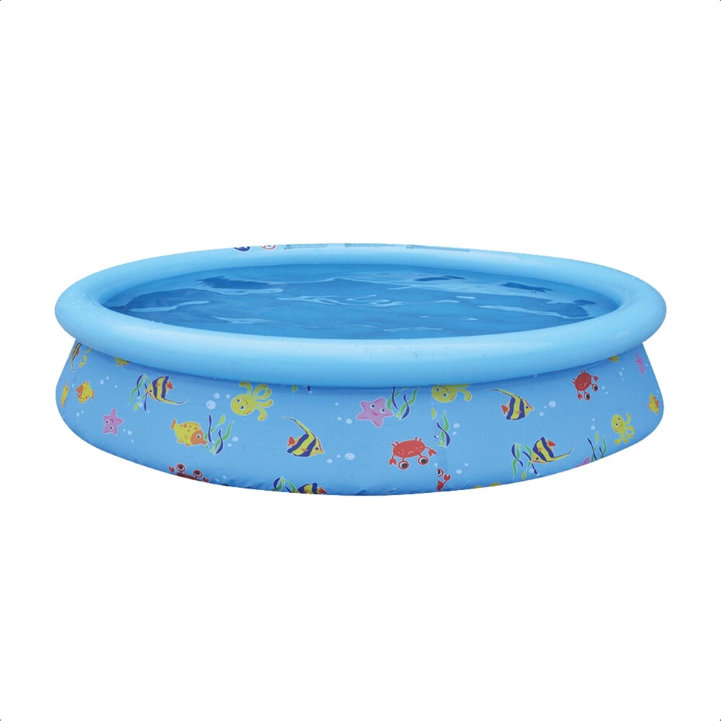 Piscina Inflável Infantil 1000 Litros Estampa Divertida PVC 1,68 M x 51cm Com Kit Reparo BEL 100033 em Oferta na Shopee