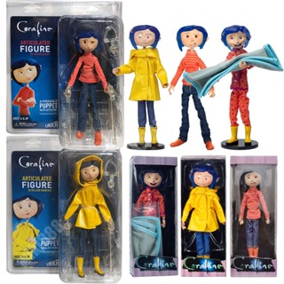 Coraline & The Secret Door NECA Action Figura Pode Mudar Roupas Modelo De Decoração De Bonecas Anime Articulado Ação Coleção Doll