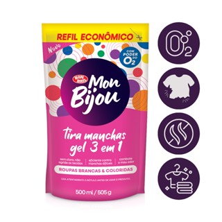 Refil Tira Manchas Branca Colorida Mon Bijou 500Ml Bombril