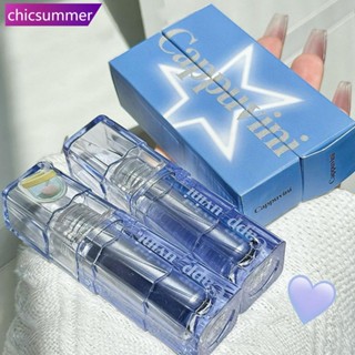 CHCS Blue Tube Mirror Lip Glaze Water Gloss Vidro Brilho Labial Natural De Longa Duração Maquiagem Cosmética C7K9