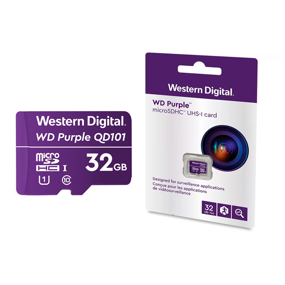 Cartão de Memória Intelbras Micro SD 32GB 16TBW Western Digital Purple - Mobile & Gadgets