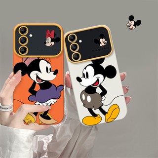 Capa Para Samsung A14 A13 A24 A04 A04E A50 A32 A23 A31 A21S A20 A30 A10 M12 M11 Desenho Animado Disney Mickey Minnie Janela Lente Moldura TPU Telefone HOSTR