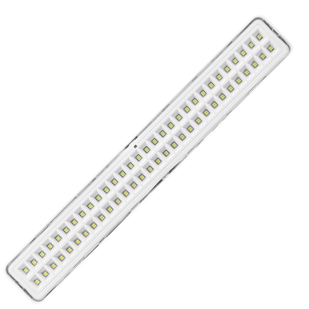 LUZ LUMINARIA EMERGENCIA 60 LEDS BATERIAS DE LITIO RECARREGÁVEL BIVOLT 4W 300LM MÁXIMO