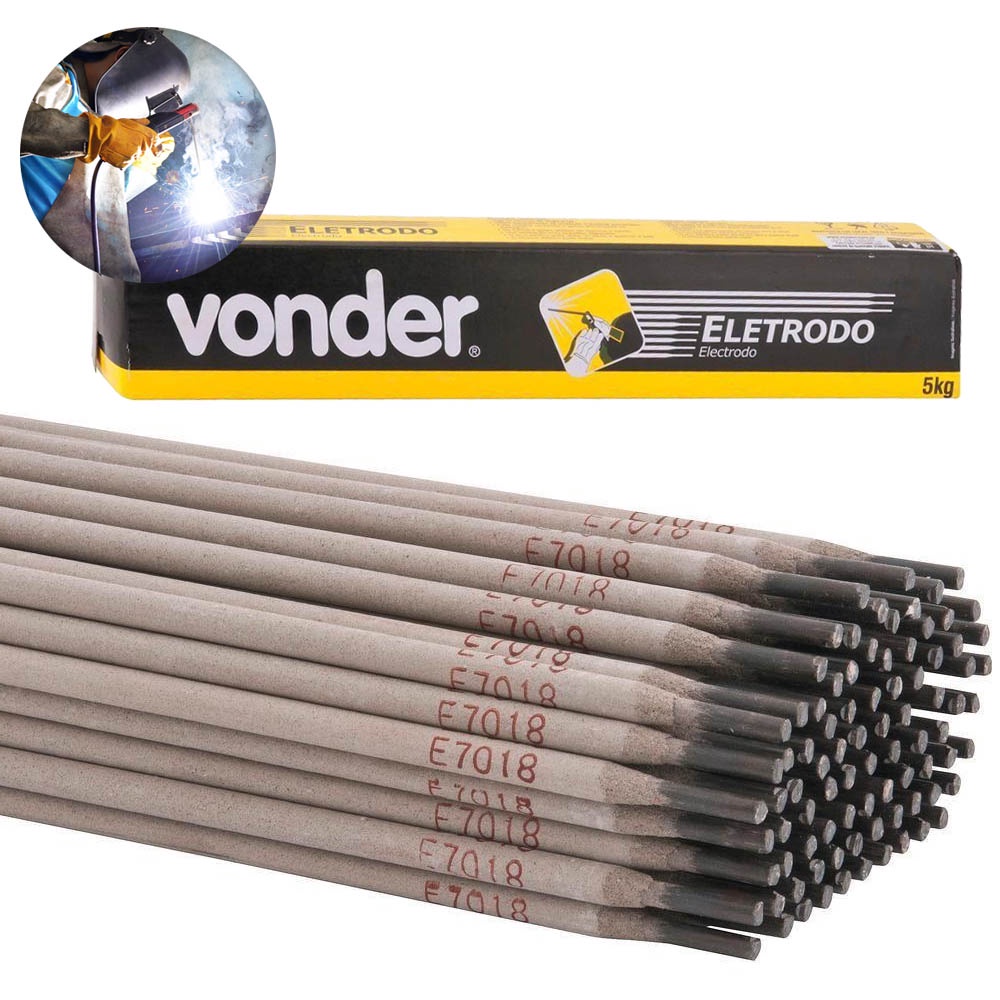 Eletrodo para Solda Elétrica E7018 com 3,25 mm 5Kg Vonder