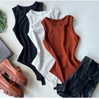 Body Femino Regata Tecido Ribana Canelado Premium Bori verão Blogueira Blusinha Barata Promoção
