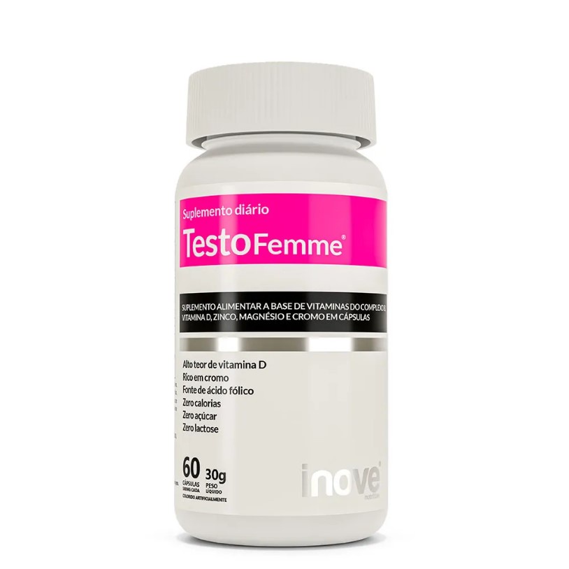 Testofemme 60 Caps Inove Nutrition Testosterona Mulher