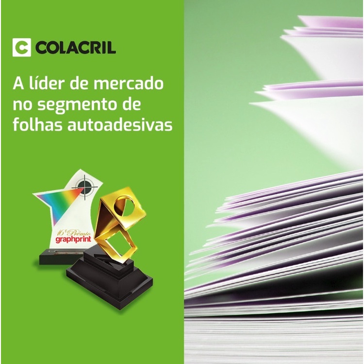 Etiqueta Adesiva A4 100 Folhas para Impressora 26,0 X 15,0mm Modelo CA4349 com 7 Por Folha- Colacril · foto 2