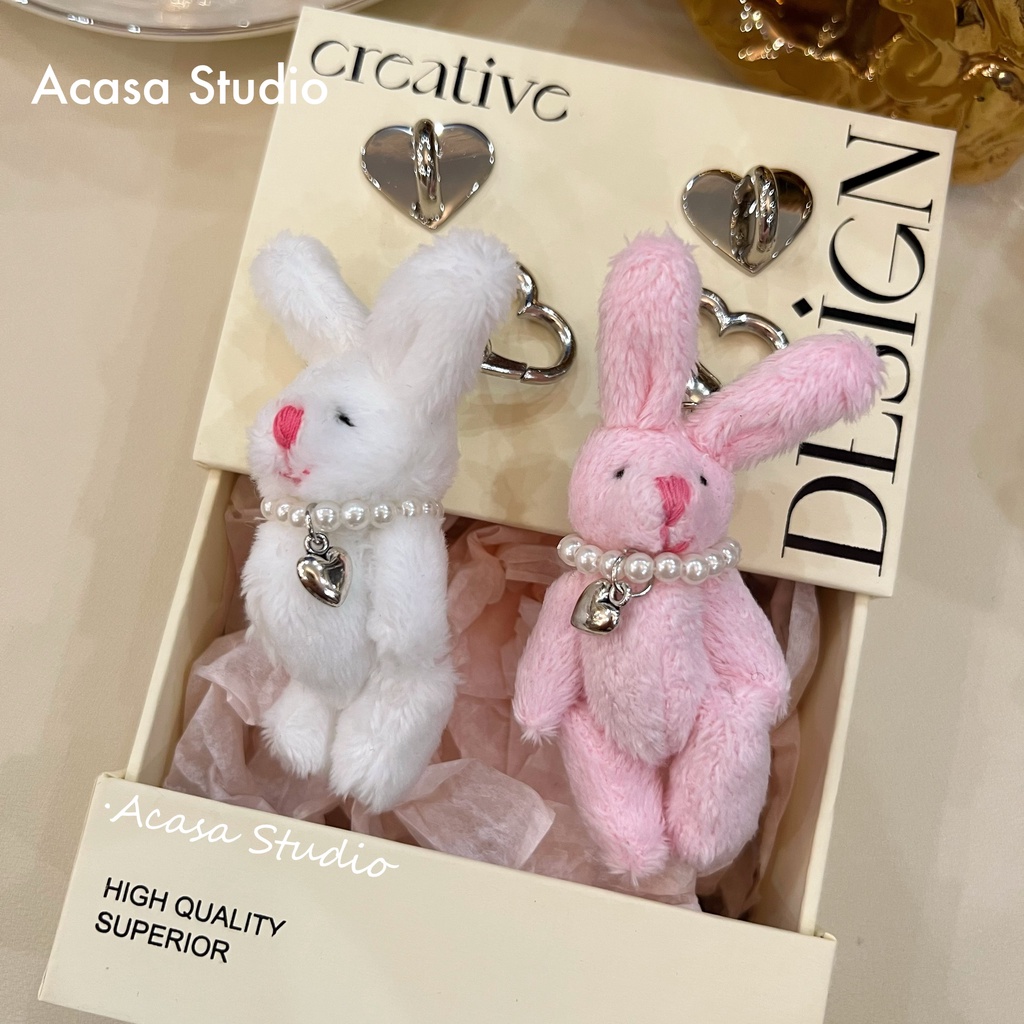 Huiwanju Bonito Instagram Boneca De Coelho De Pelúcia Amor Capa De Telefone Bolsa Pingente Chave CCD