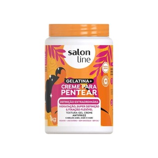 Creme de Pentear Salon Line Gelatina+Definição Extraordinaria 1kg em Oferta na Shopee