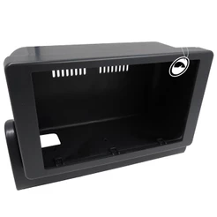 Moldura 2 Din 7'' Polegadas MP5 Uno Mille 94/13 Fiorino 97/13 Cinza