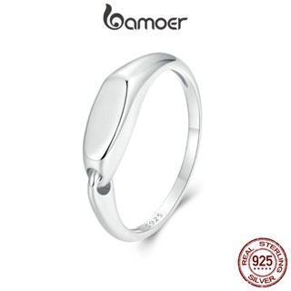 Bamoer 925 Sterling Sliver Ring Intertravamento De Jóias De Moda Presentes Para Mulheres