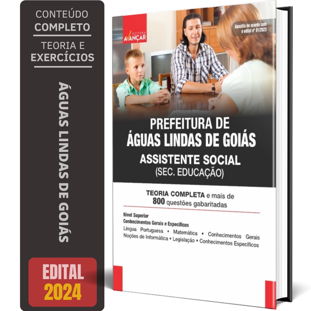 Apostila Concurso Águas Lindas De Goiás 2024 - Assistente Social