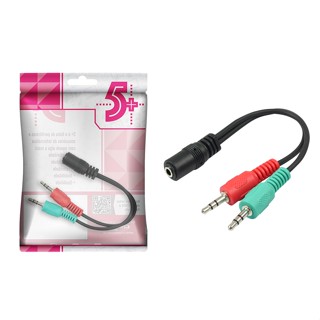 Cabo Adaptador P3 (p2 Combo) p/ Fone E Microfone Headset 5+