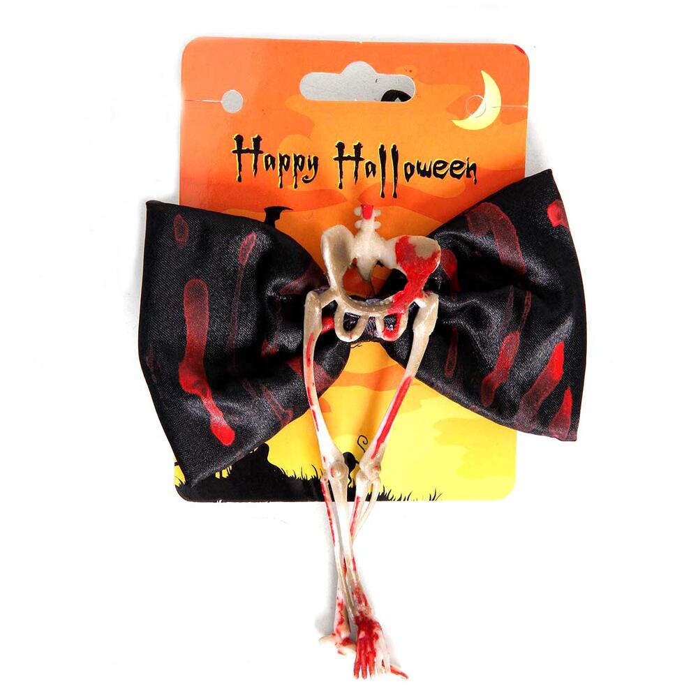 Gravata Borboleta Pernas De Esqueleto - Halloween em Oferta na Shopee