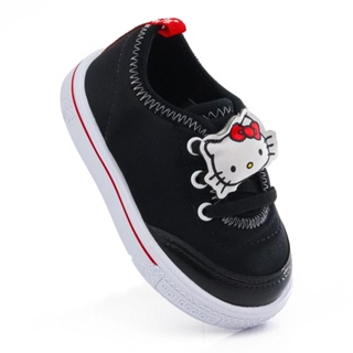 Tênis Infantil Feminino Hello Kitty by WorldColors - Branco/preto/vermelho em Oferta na Shopee