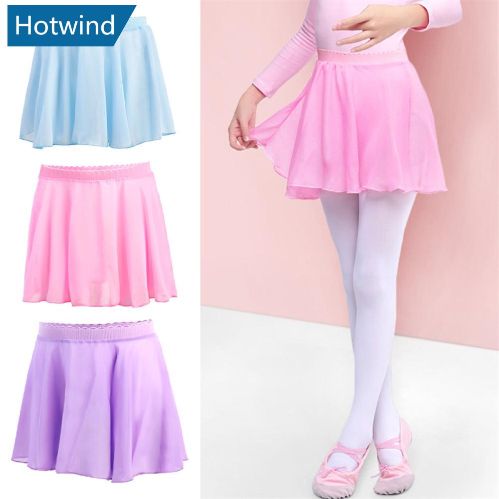 HW 9 Cores Saias De Ballet Chiffon Meninas Bungee Cord Mini Saia Curta Para Dança F9N7