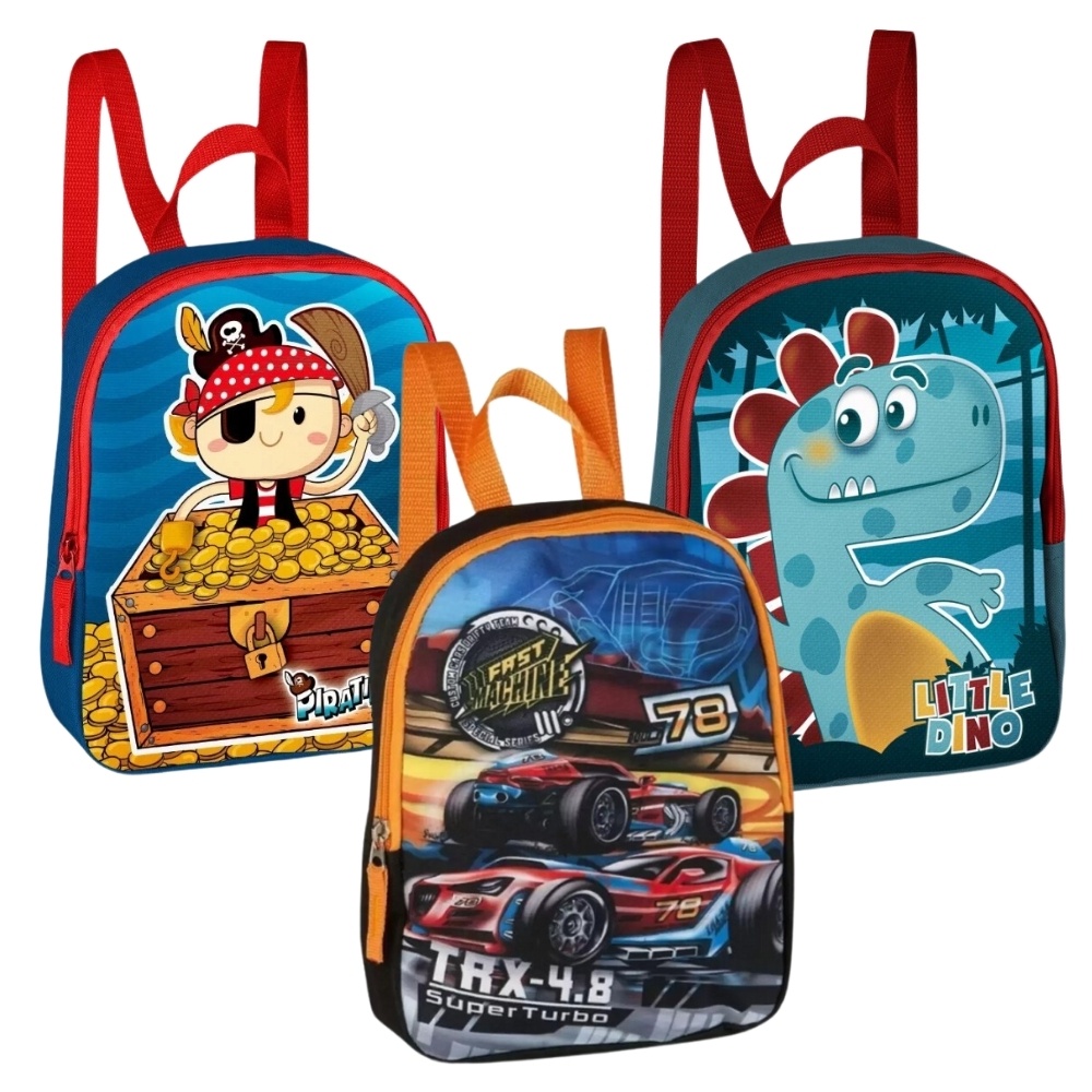 Mochila de Costas Infantil Mini TRX 4.8 / Piratinha / Little Dino Clio Style