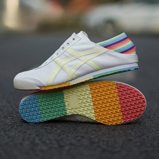 Novos Sapatos Onitsuka Tiger Tênis Tigre México 66 Slip-On Canvas Mulheres Homens Clássico Casual Lazy Running Sport