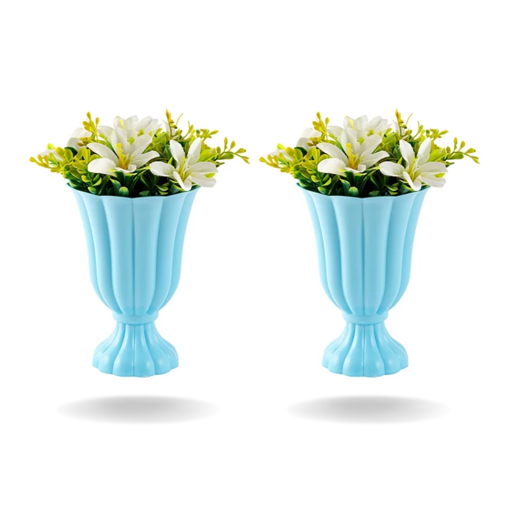 2 Vasos Decorativos Slim - Vaso para Decoração - Festas e Utilidades! MR