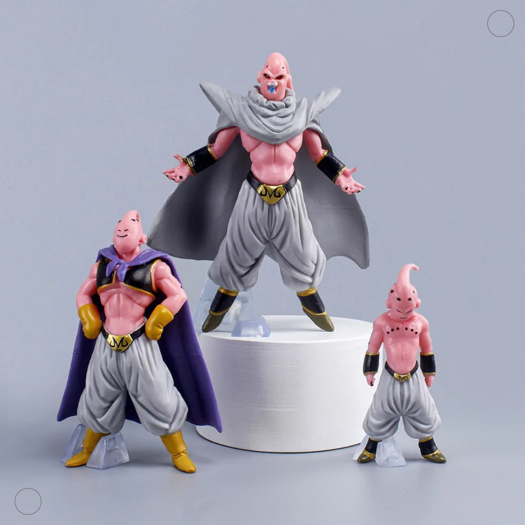 Action Figure Boneco Majin Bu Dragon Ball Z 7cm a 11 cm PVC Colecionavel Anime Geek