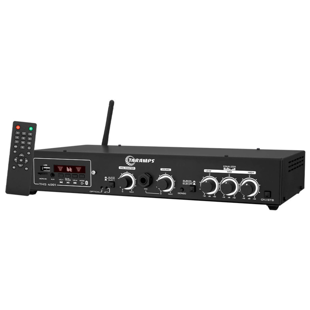 Amplificador Receiver Canal Mono Class D THS 4001 1x 400 Watts 2 Ohms Taramps - 902084 - Spare Parts and Accessories for Vehicles