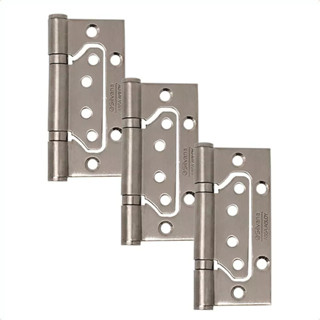 Dobradiça Sobrepor Rolamento 4x3" Aço Escovado Inox 884 Cartela com 3 Silvana em Oferta na Shopee