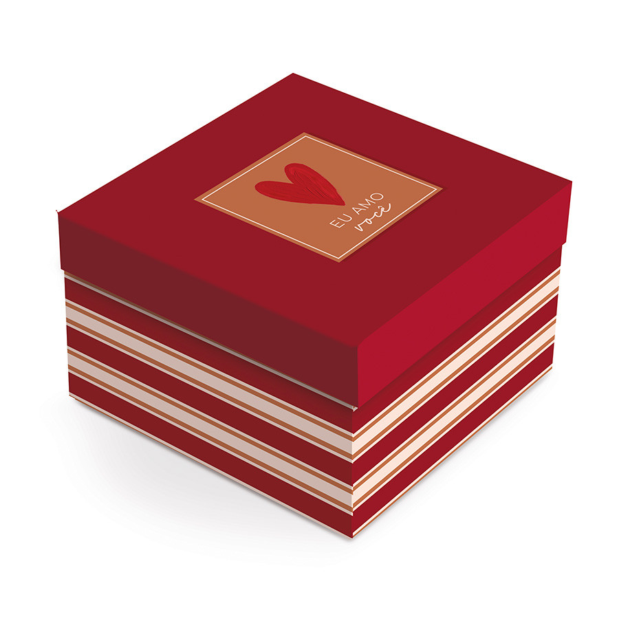 Caixa Quadrada com Tampa - Season Love - 1 unidade - Cromus - Rizzo