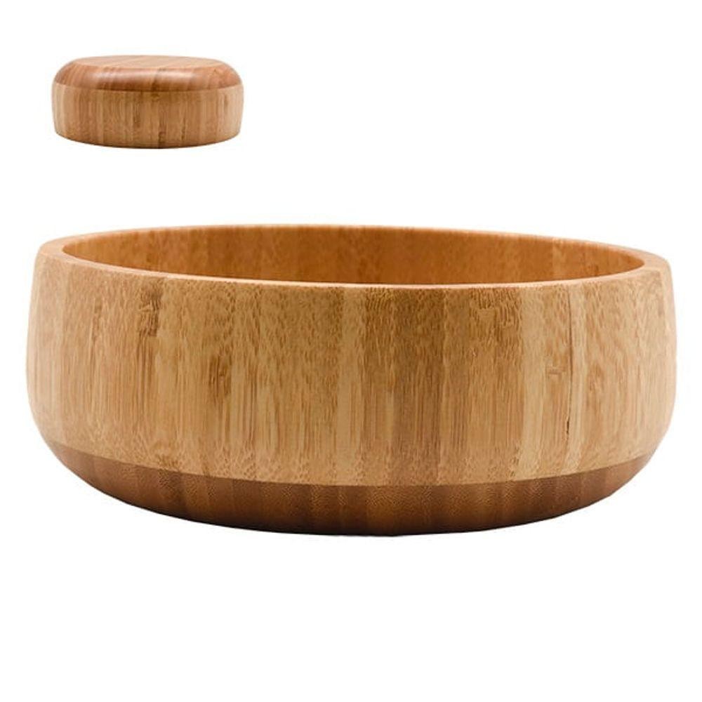 Saladeira Em Bambu 18x6,5cm Kenya em Oferta na Shopee