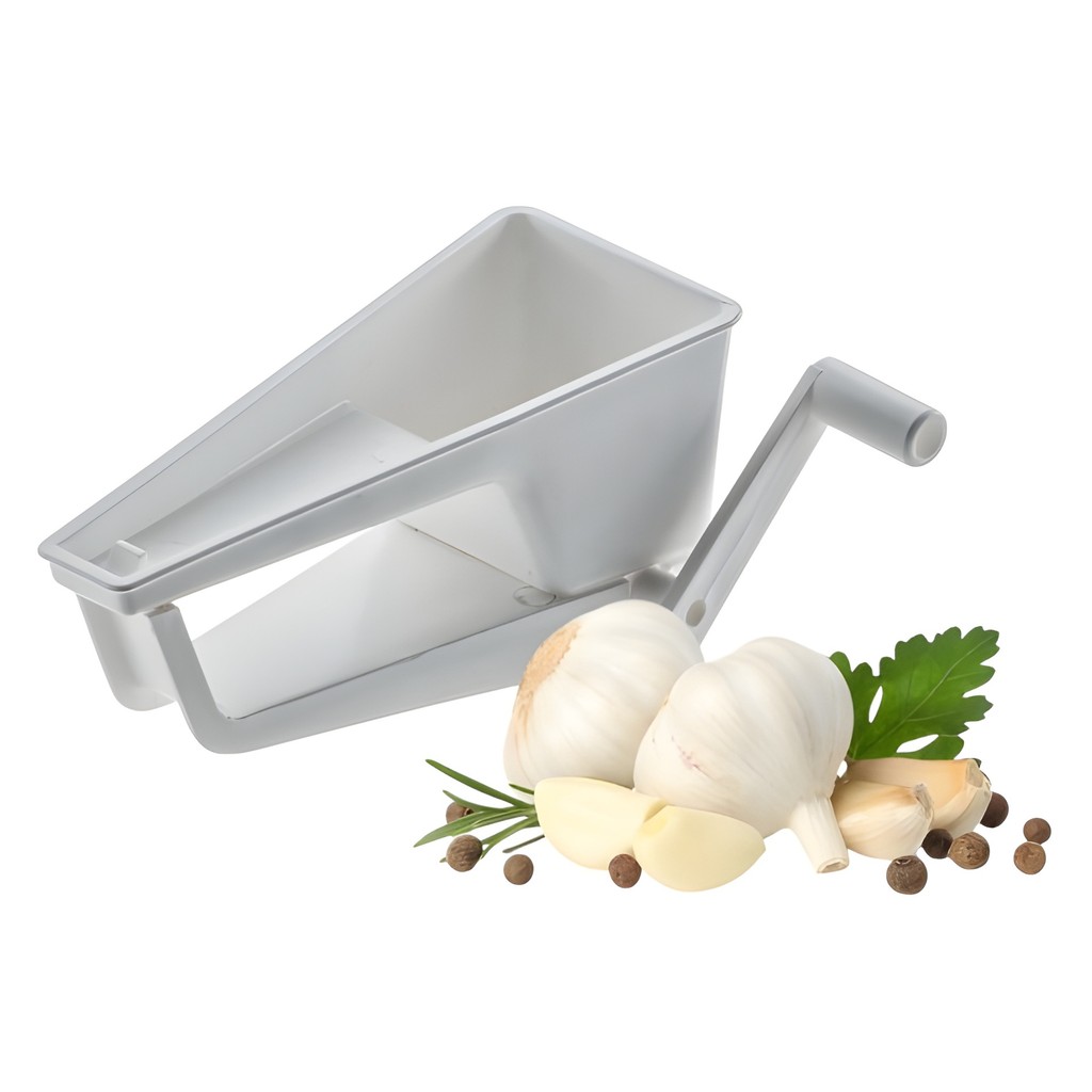 Triturador moedor de alho temperos cozinha manual em plástico PP