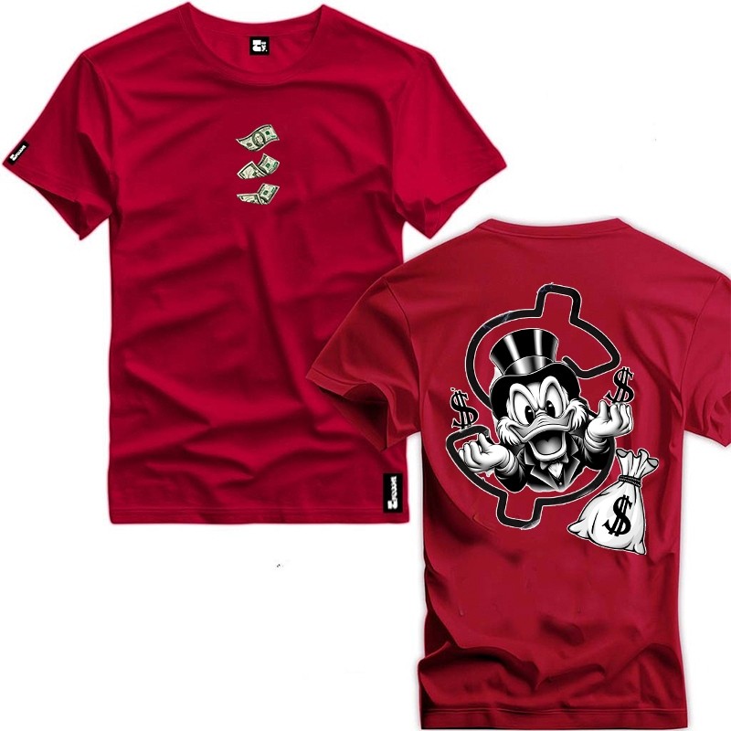 Camisa Camiseta Patinhas Exclusiva Cifrao Algodao Premium em Oferta na Shopee