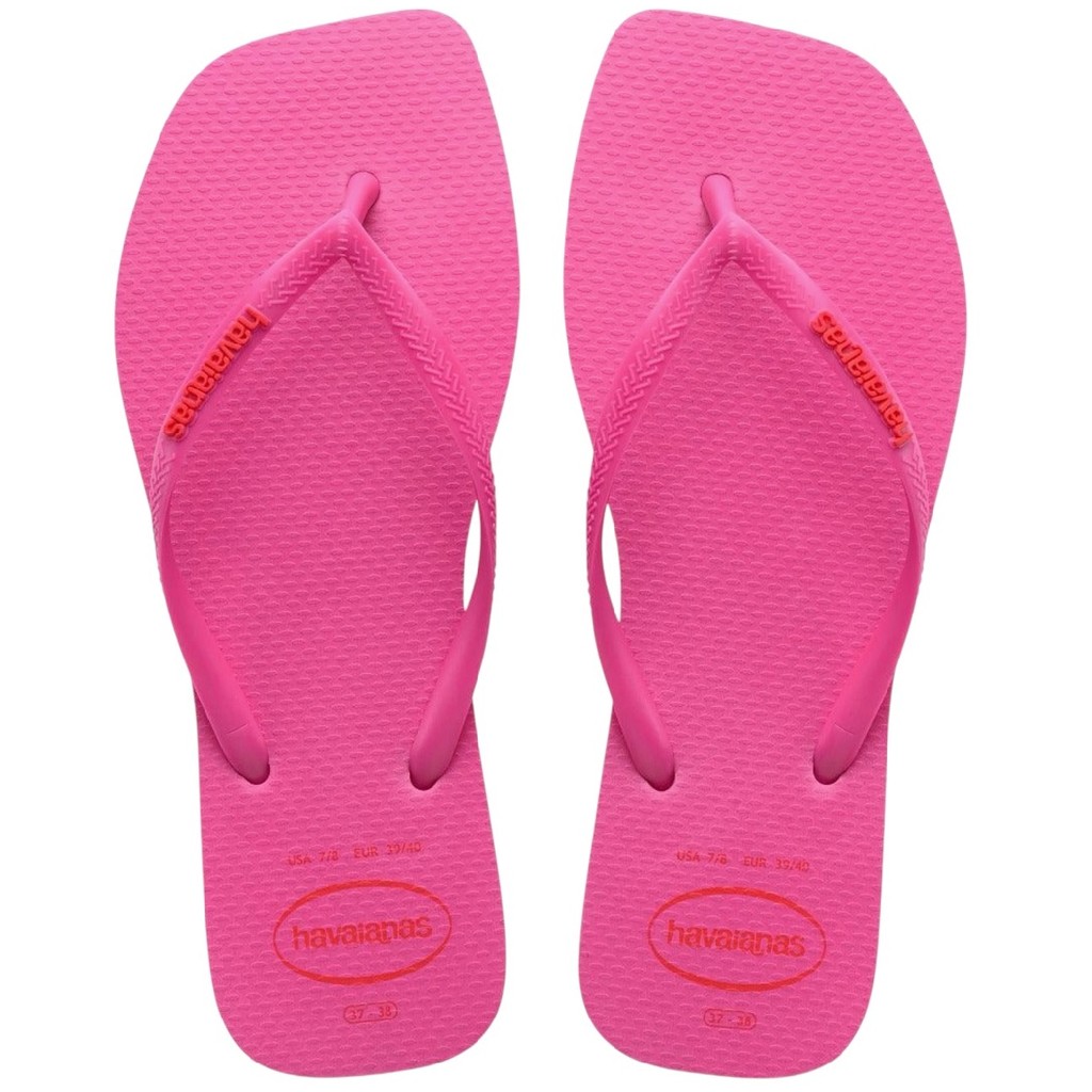Chinelo Havaianas Slim Square Popup Rosa Pink