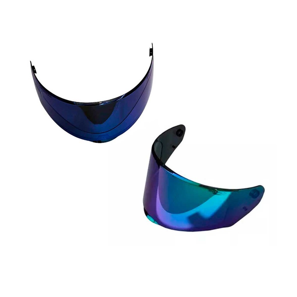 Viseira Capacete Ls2 Ff320 Ff353 Azul Mais Camaleão Poliviso
