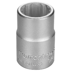 Soquete Estriado em Aço Cromo Vanádio 17 mm - Encaixe 3/4'' Tramontina PRO