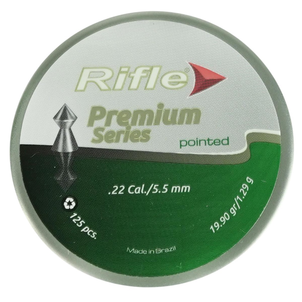 Chumbinho/Espingarda 5.5mm 125un Rifle Pointed 19.90gr - Sports & Outdoors