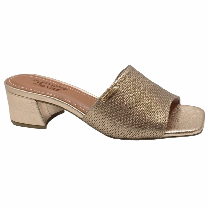 Chinelo Bottero Tropical Ouro Rosa