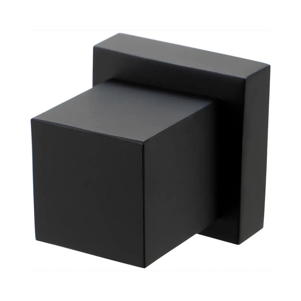 Acabamento de Registro em Metal Quadrado Mearim Pingoo - Preto - Home & Living