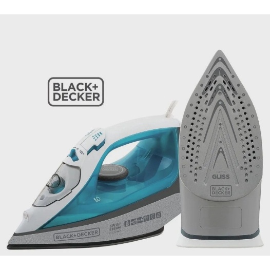 Ferro a Vapor Black Decker FX3060 Speed Steam 1200W 127V com Anti Gotejamento e Base Antiaderente
