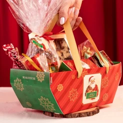 05 Cesta com Alça Pequena Noel 3557 (JANGO NATAL 2023) LANÇAMENTO